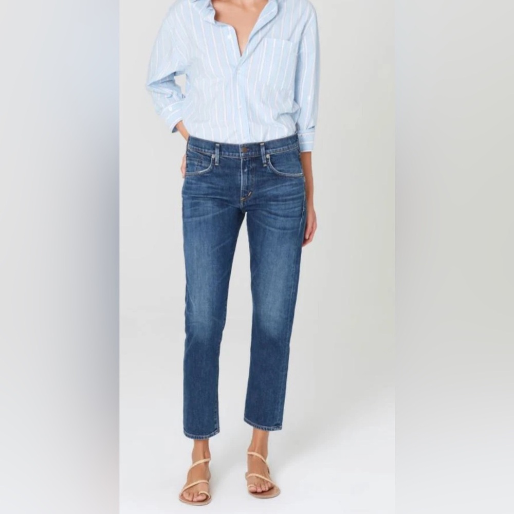 Citizens of Humanity Elsa Mid Rise Slim Fit Crop Sz:26